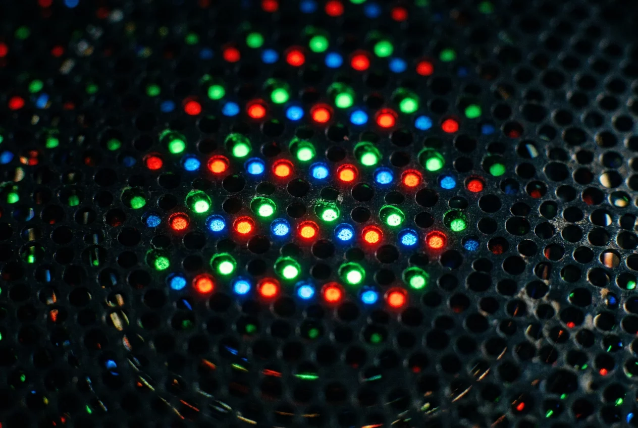 Detail of CRT glass texture